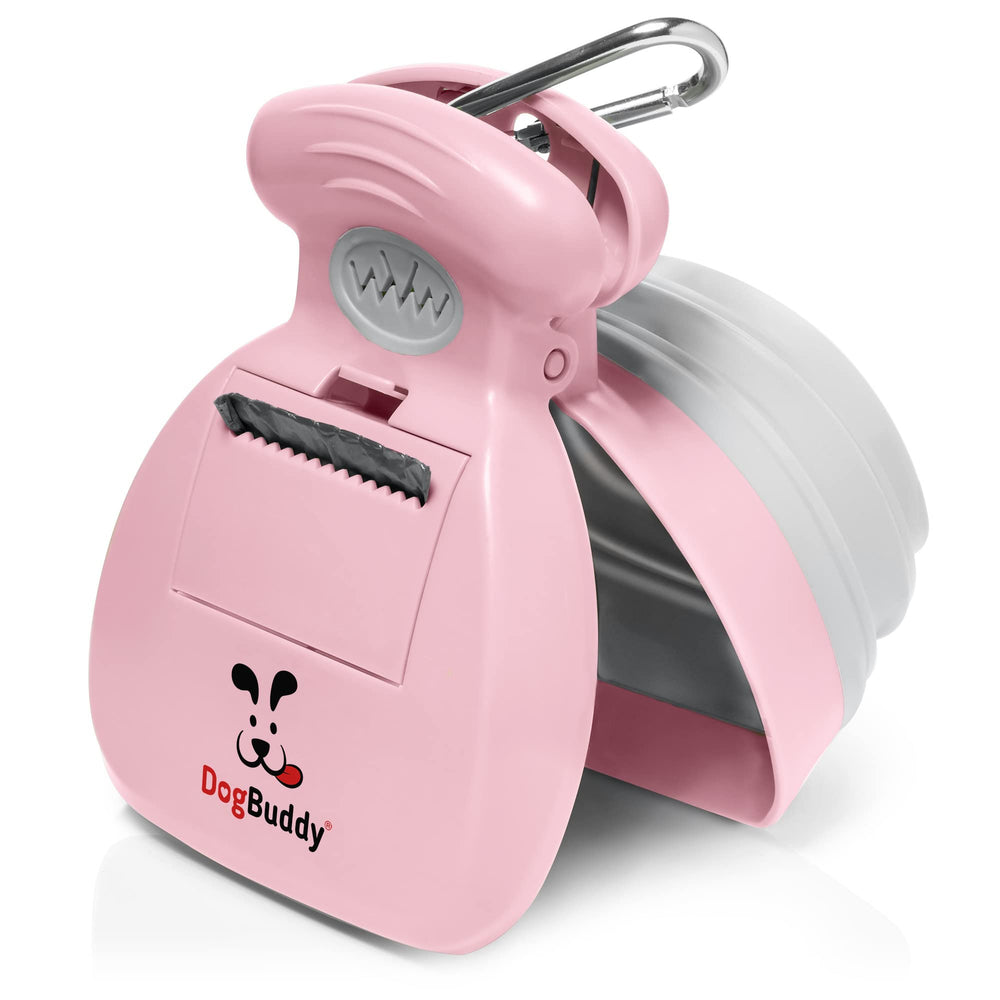 DogBuddy ramasse-crottes portable rose, nettoyage rapide après chaque balade.