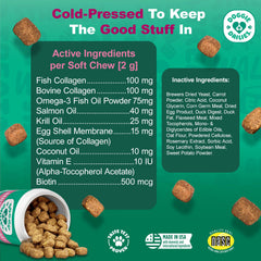 Doggie Dailies biotina y vitamina E para uñas y piel sanas