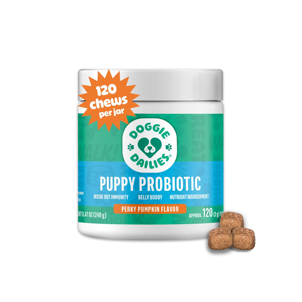 Doggie Dailies probiótico para cachorros en envase fácil de usar