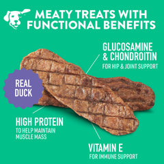 DOGSWELL Alta proteína de pato para mantener la masa muscular.