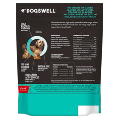 Dogswell jerky salmón mini, primer ingrediente salmón salvaje