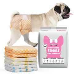 Pañales Dono para perros femeninos con indicador de humedad para mayor tranquilidad.
