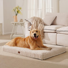 Cama ortopédica DOPEDIO para perro mediano con espuma forma cuna y soporte de caderas.