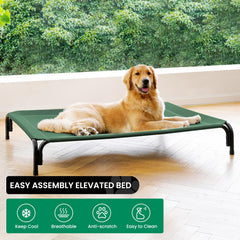 DOPEDIO cama elevable para perro con malla Teslin facilita limpieza y secado rápido
