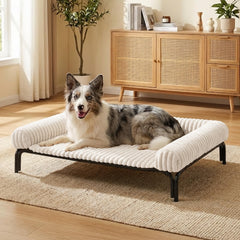Cama perruna elevada de DOPEDIO para descanso cómodo y ergonómico.
