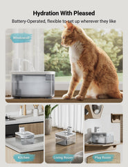 DownyPaws batería recargable dura hasta 30 días, sin recargas constantes.