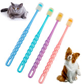 DQITJ empaque de cepillos para mascotas, listo para limpieza dental diaria.