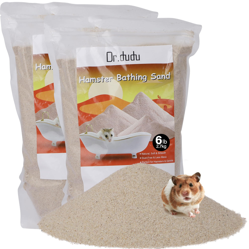 DR.DUDU arena de baño para hámster 12lb, enfoque en higiene natural.