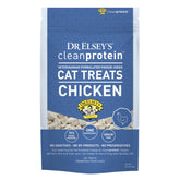 Dr. Elsey's trocitos de pollo liofilizados, textura crujiente para gatos.