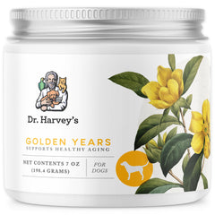 Dr. Harvey's Golden Years: envase pote de 7 oz para perros mayores.