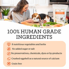 Dr. Harvey's Veg-to-Bowl en tazón: comida para perro pequeño lista para servir.