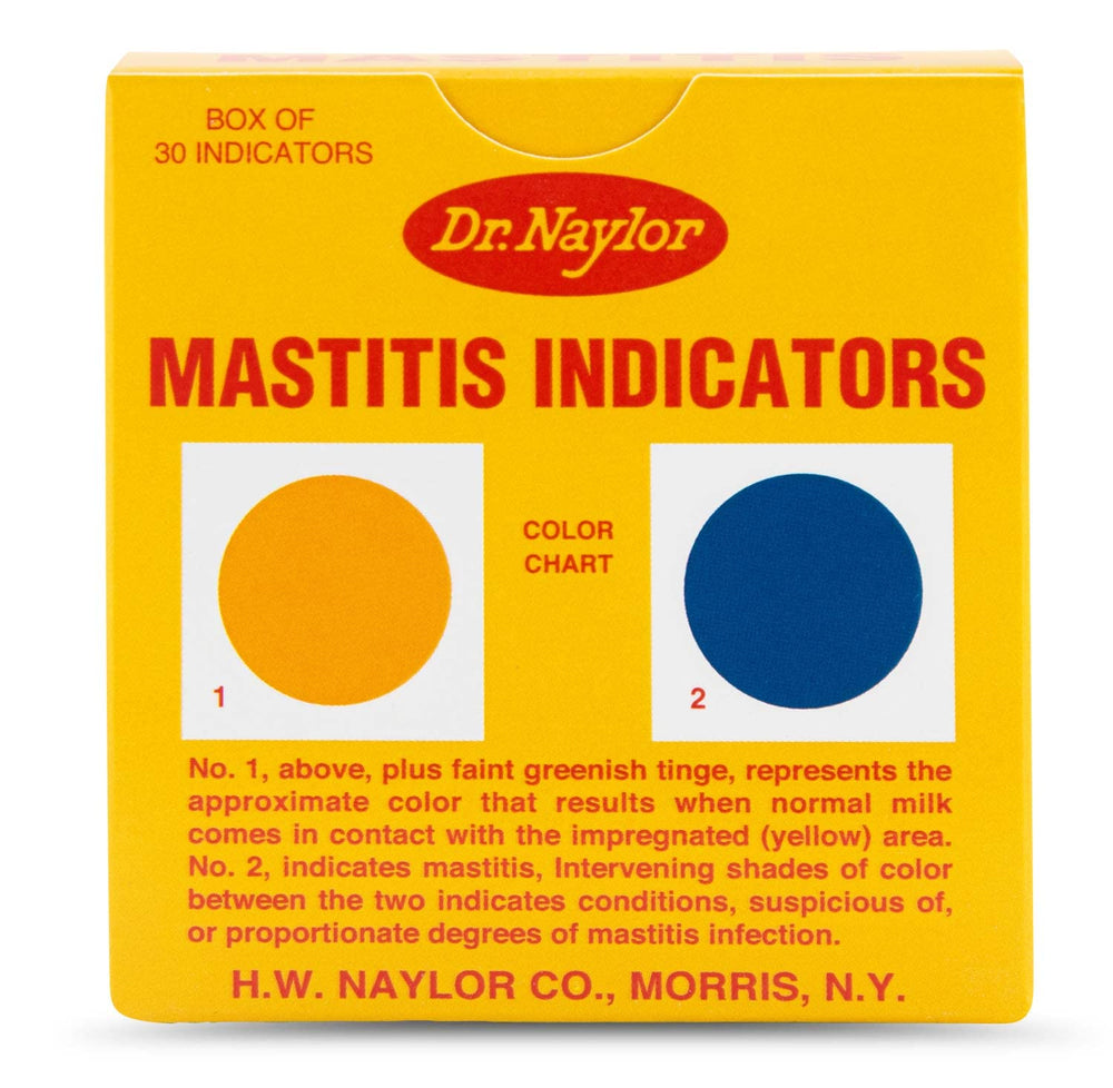 Dr. Naylor Indicadores de mastitis: prueba en la ubre para detección visual rápida en granja.
