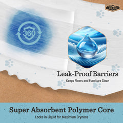 Pañales Dr. Pol para perros machos con tejido transpirable para mayor comodidad.