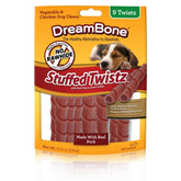DreamBone Dbst-02457 giro relleno de cerdo, ideal para promover la masticación y limpieza dental.