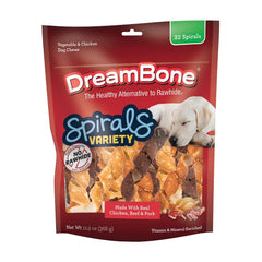 DreamBone Espirales variedad en caja de 32 espirales para masticar.