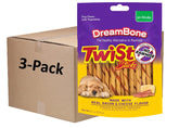 DreamBone palitos retorcidos con sabor tocino y queso para masticación sabrosa.