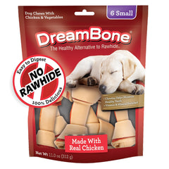DreamBone pequeños masticables pollo real: snack sabroso para dientes sanos