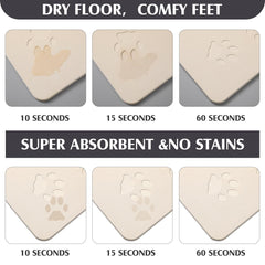 Drydiet diseño con patitas, placa decorativa y funcional para mascotas