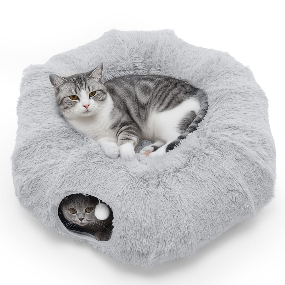 Cama túnel Dumos donut exterior, ideal para juego y exploración.