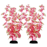 DVHEY planta de acuario seda 16 pulgadas en blanco y rosa para decoración natural