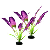DVHEY plantas de seda para acuario Betta, 8 pulgadas, acentúan color morado y seguridad para las aletas.