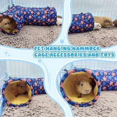 EAEDMY small pet hideout tubes provide a cozy tunnel for play and rest.