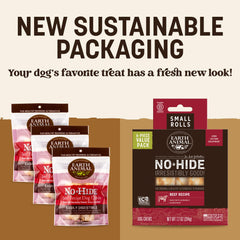 Earth Animal No Hide Chews: masticación de larga duración para perros activos.