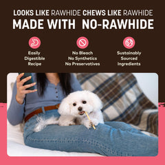 Earth Animal No Hide Stix con ingredientes simples y sin sintéticos para mascotas.