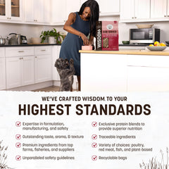 Earth Animal Wisdom: ingredientes premium venado y res para proteína diversa.