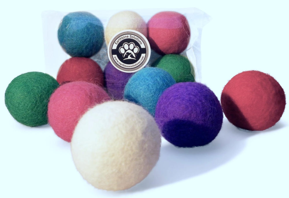 Earthtone Solutions bolas de fieltro 4 cm para gatos, juego suave y seguro