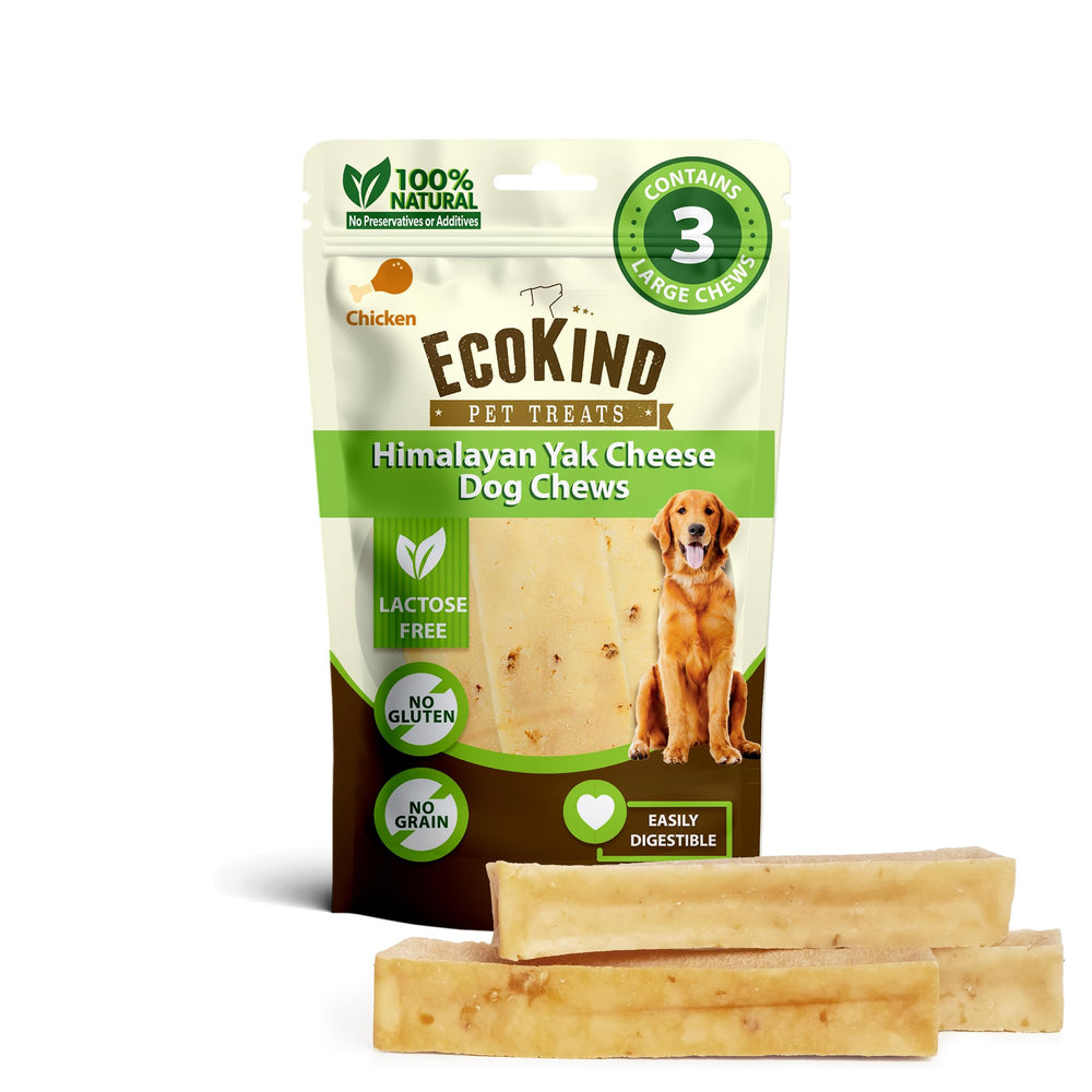 EcoKind Premium Gold Yak Cheese Himalayan, empaque práctico para exhibición en estantería.