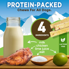 EcoKind Premium Gold Yak Cheese Himalayan, trozos grandes de 6-8 pulgadas para masticar.