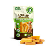 EcoKind Premium Gold Yak Chews en empaque, snack natural para perros.