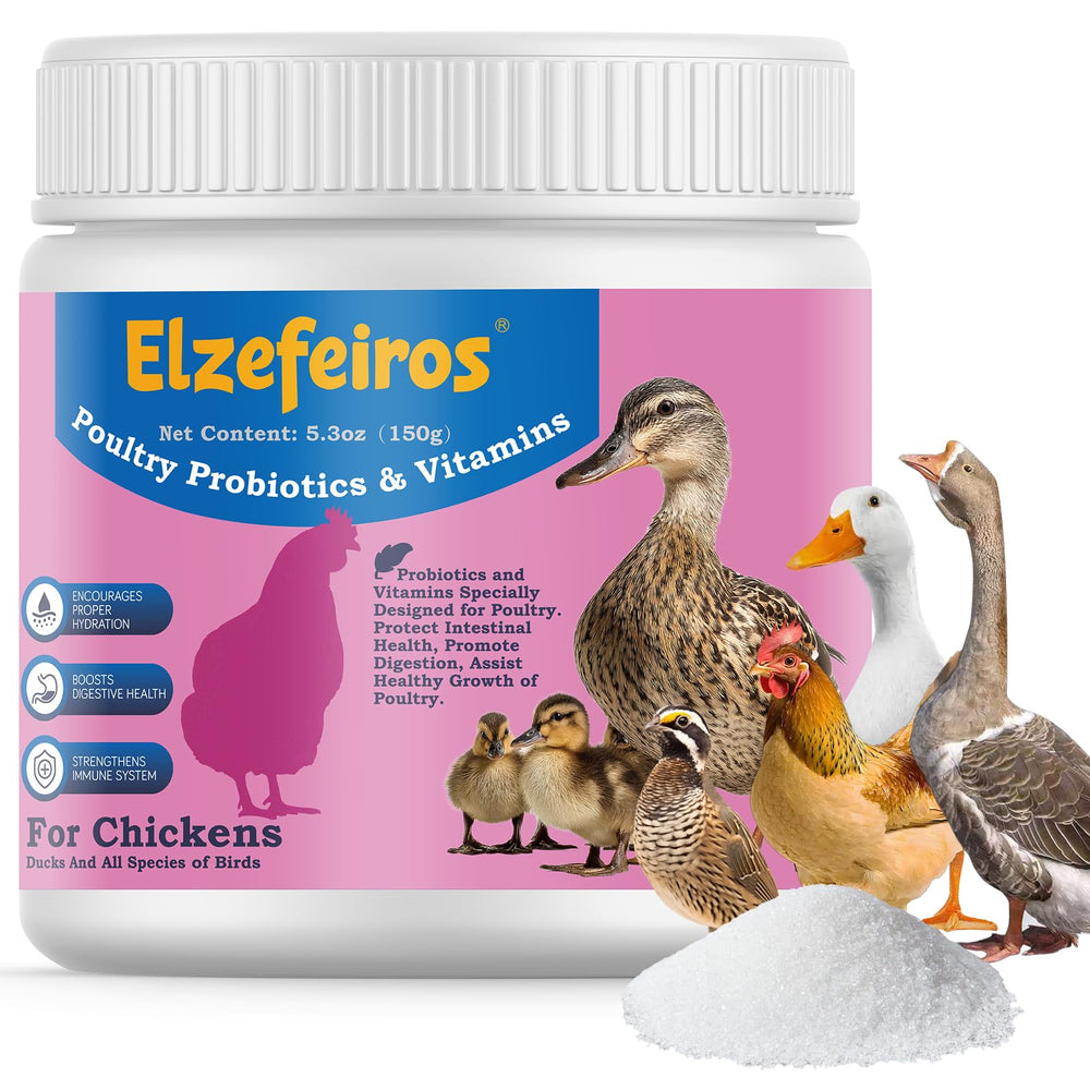 Elzefeiros Suplemento para pollos, digestivo, mejora absorción de nutrientes.
