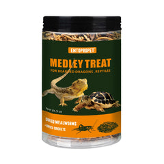 Entopropet gusanos secos: snack proteico para reptiles y aves.
