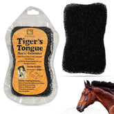 Cepillo Epona Tiger’s Tongue para limpieza profunda sin irritación en la piel del caballo.