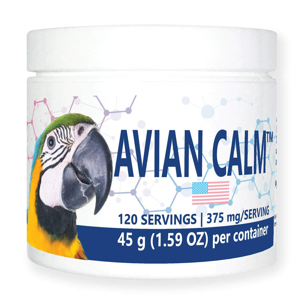 Equa Holistics Calma Aviana envase frontal, ayuda a calmarnos aves naturalmente.