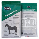 Equerry's Plus para caballos; envase de producto, apoyo digestivo diario.