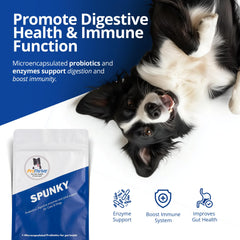 Equerry's ProThrive Spunky: probióticos digestivos para perros y gatos.
