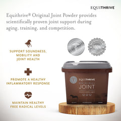 Equithrive Original, polvo de ácido hialurónico para soporte articular en caballos