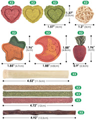 ERKOON juguete de fruta dragón para conejos, añade variedad de sabor