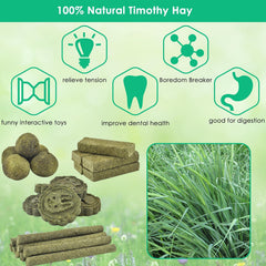 ERKOON tratamientos de heno Timothy para animales pequeños