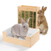 Essenhome caja-litter-2en1: facilita la limpieza y organiza el heno.