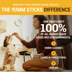 etta says! Yumm Sticks: envase individual para conservar la frescura.