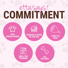 etta says! Yumm Sticks textura suave, ideal para entrenamiento y troceos.
