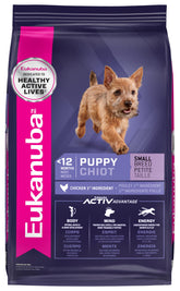 Eukanuba cachorro de raza pequeña en bolsa para alimentar