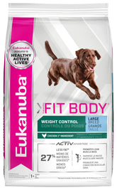 Eukanuba Fit Body grande, tazón alimento seco: apoyo para peso saludable.