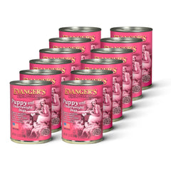 Evanger's Heritage Clasica, lata pollo-arroz para cachorros, comida completa
