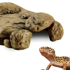 Refugio Exo Terra extra grande, se integra fácilmente en terrario para un ambiente cohesionado.