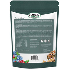 Exotic Nutrition Baies et Insectes – portion quotidienne recommandée pour un apport équilibré.